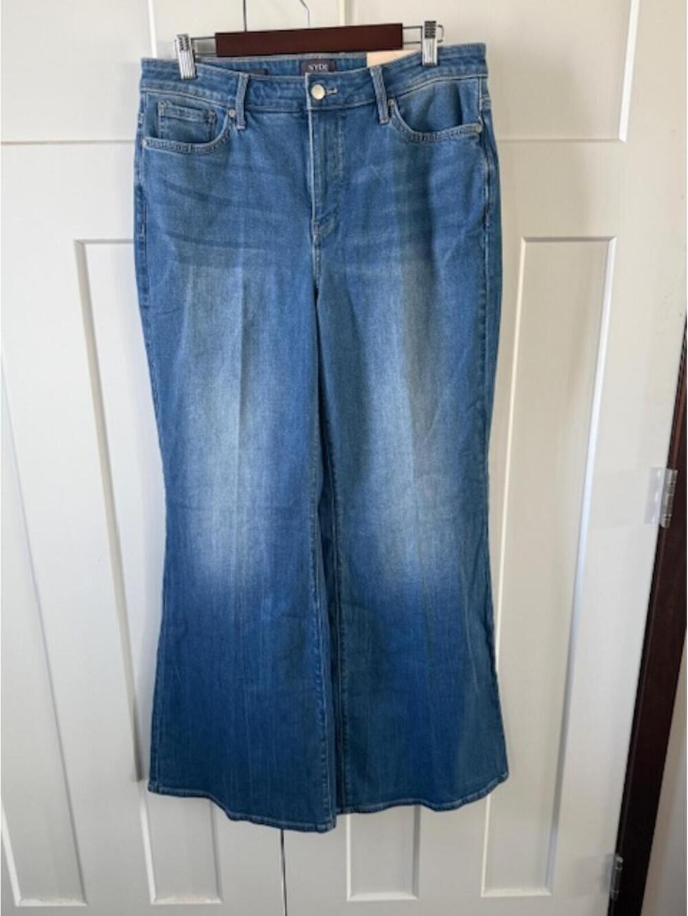 NWT NTDJ Mia Palazzo wide-leg Jeans lift tuck technology size 10